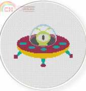 Daily Cross Stitch - Outer Space Motifs