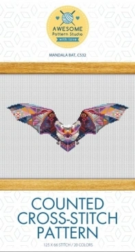 Awesome Pattern Studio C532 - Mandala Bat