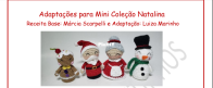 Mini coleção natalina amigurumi receita - Portuguese