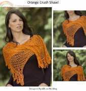 Orange Crush Shawl by Allison Harding