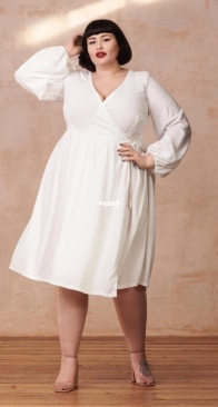 By Hand London - Hannah Wrap Dress - UK 16-34