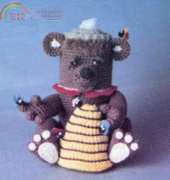 Agnes Russell - Bear Pottie Peeker from Crochet World Omnibook Fall 1987