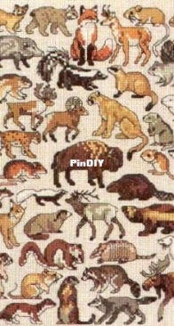 Jeanette Crews Designs - One Nighters 465 - 61 Wild Animals of North America PCS