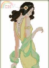 Art Nouveau Lady by Lesley Teare from Cross Stitch Gold 65 XSD