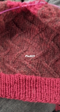 Knitting in progress