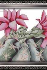 Grans Stitch Niche - Pink Cactus Flower - Free