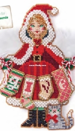 The Angel of Generosity from Just Cross Stitch JCS Christmas Ornaments 2018 by Brookes Books XSD