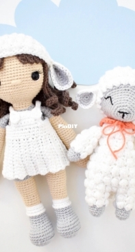 When Crafting Is Life - Christine Marvill - Lulu the Lamb Child and Lulu the Lamb