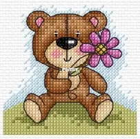Bear With Flower by Durene Jones - Free