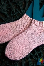 Cascade Fixation Ankle Socks by Cristi H. Payne-Free