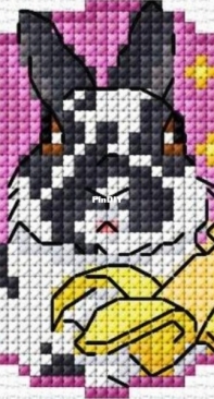 Rabbit Banana 2 by CrazyDaisyStitch XSD