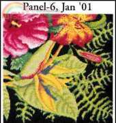 Exotic Garden Rug Panel 6 from Stitchers World  January 2001