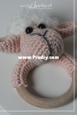 Miss / Mrs Hooked - Carla Bron - Teether Sheep - Dutch - Free