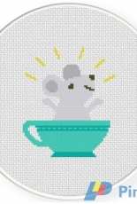 Daily Cross Stitch - Teacup Surprise
