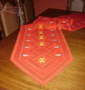 Table Runner  hardanger christmas