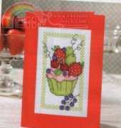 Cupcake of the Month - Summer Fruits by Durene Jones from The World of Cross Stitching TWOCS 205 PCS