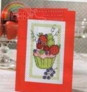Cupcake of the Month - Summer Fruits by Durene Jones from The World of Cross Stitching TWOCS 205 PCS