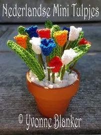 Yvonnes Crochet Art - Yvonne Blanker - Dutch Mini Tulips - Nederlandse Mini Tulpjes - Dutch
