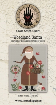 Teresa Koguts Creative Whims - News Letter Exclusive - November 2024 - Woodland Santa by Teresa Kogut