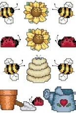Borders from Leisure Arts 2600 Sunshine Garden PCS