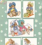 Gloria & Pat-HL 07-Calico Kittens- Bashful Bunnies by Prisilla Hillman