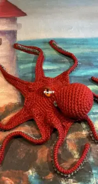 GIANT octopus with 78 mm glass eyes!!