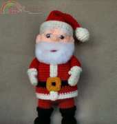 Wolf Dreamer off the Hook - Linda Potts - Santa Claus