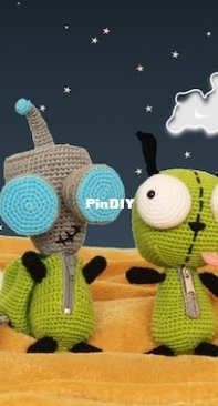 Crafting Panda Co - Randa - Layla Smith - Gir in Dog suit with Robot and dog head