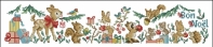 Les Brodeuses Parisiennes LBP - TNOFA/TEN - Tea Towel - Noel en foret .xsd