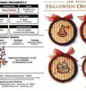 JBW Designs 262 - Halloween Ornaments II