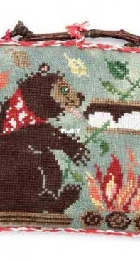SMores Bear B-Q by Tempting Tangles Designs from Just Cross Stitch - October 2016 PCS + XSD