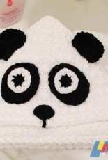 Petals to Picots - Kara Gunza - Panda Hooded Towel