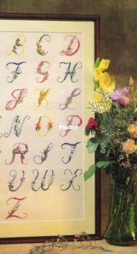 Floral Alphabet from Jill Oxtons Cross Stitch Australia 6 PCS