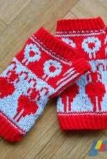 Sheep and Goats Mitts by Lea Bronnenkant /Lea67000 Designs