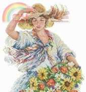 Lanarte 34565 Girl with flowers PCS