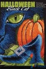 Halloween Black Cat by Elizabeth Spurlock from Just Cross Stitch - Halloween 2016 XSD