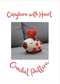 Crochet Heart Capybara