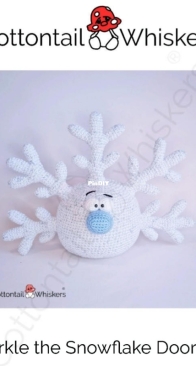 Cottontail and Whiskers - Bea King - Sparkle the Snowflake Doorstop