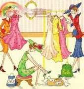 Bothy Threads XLL1 Ladies Who Lunch - Spending To Save