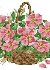 Ellen Maurer Stroh EMS 83 Wild Roses Basket pat