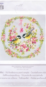 Vervaco PN-0169582 Tits in Flower Wreath XSD & PCS
