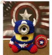 JAMigurumi- Jennifer Jenn Wong - Captain America Minion -English