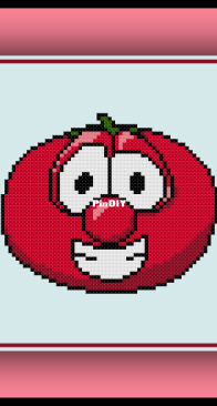 Cross Stitch Quest - Bob The Tomato - Veggietales - Free