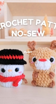 Hugurumi toys / Hugurumi Toys to Hug - Silvia Parascandolo - No-sew Snowman and Reindeer