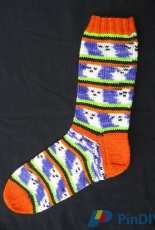 Halloween Ghost Sock Pattern by Abigail Grasso-Free