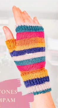 Pimpam Mittens by Mónica López Pim, Pam, Teje - Spanish