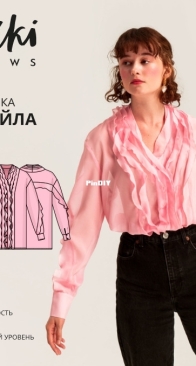 Viki Sews - Sheila Blouse - блузка Шейлы - Sizes 34-52 - Russian