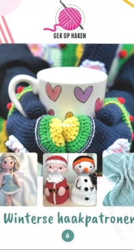 Gek Op Haken - Winter Crochet Patterns 8 - Winterse Haakpatronen 8 - Dutch