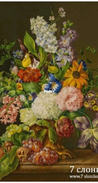 7 Elephants - 548 Still Life with  Flowers and Grapes