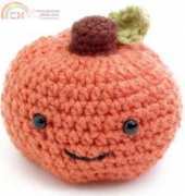 Lion Brand Yarn-Amigurumi Happy Pumpkin-Free Pattern-English